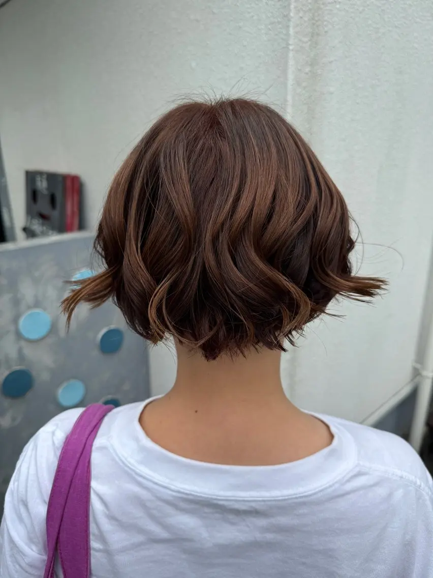 ショート カラー ヘアカラー 大立 七夏のヘアスタイル