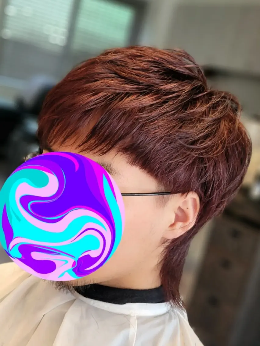 men's ヘアセットの写真