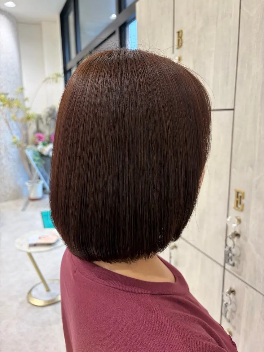 ミディアム カラー ヘアカラー トリートメント 志村 梨帆のヘアスタイル