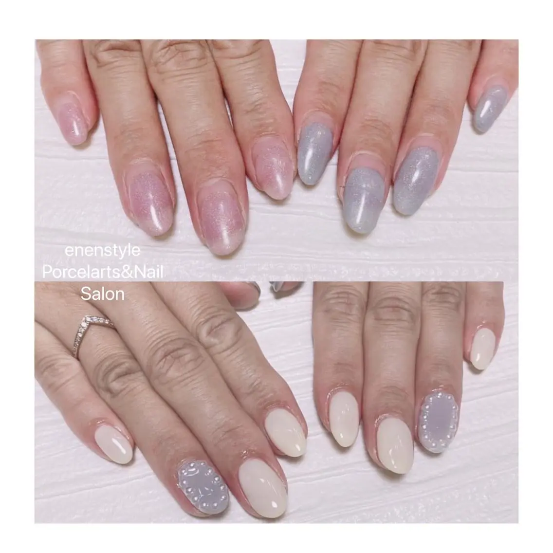 ミディアム ネイル 🐾enen style 🐾のネイルデザイン