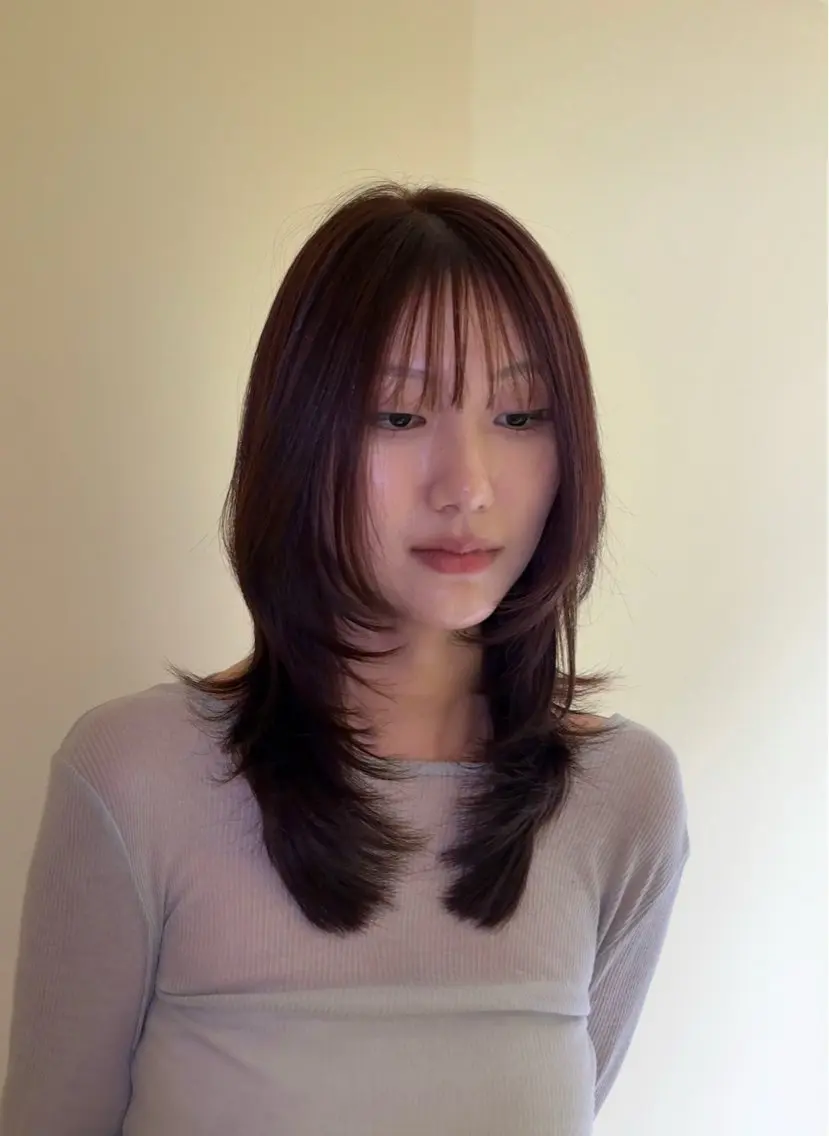 セミロング 한국에English OK🌼unaのヘアスタイル