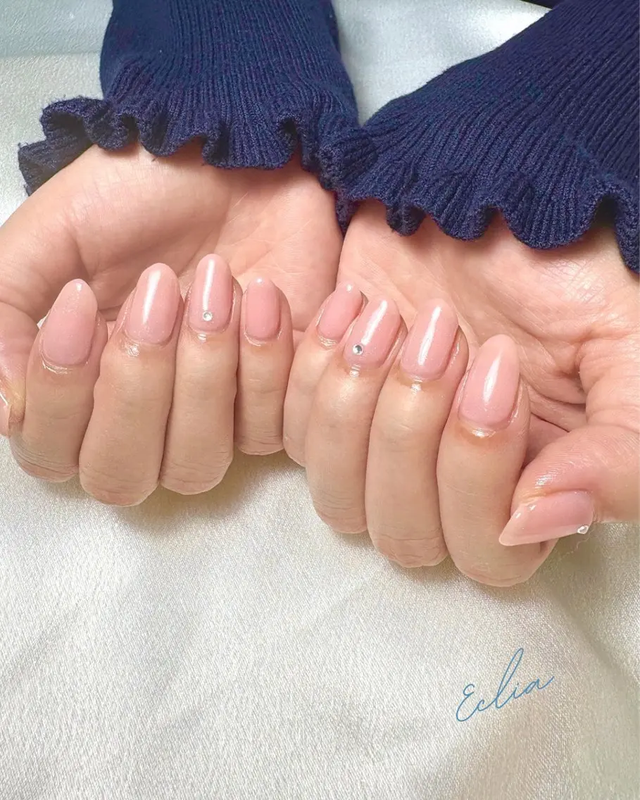 ネイル オフィスネイル シンプルネイル nailsalon Ecliaのネイルデザイン