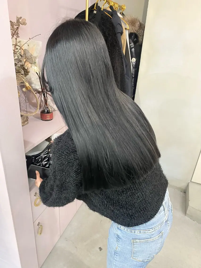ロング カラー カット ヘアカラー トリートメント 前橋 姫奈のヘアスタイル