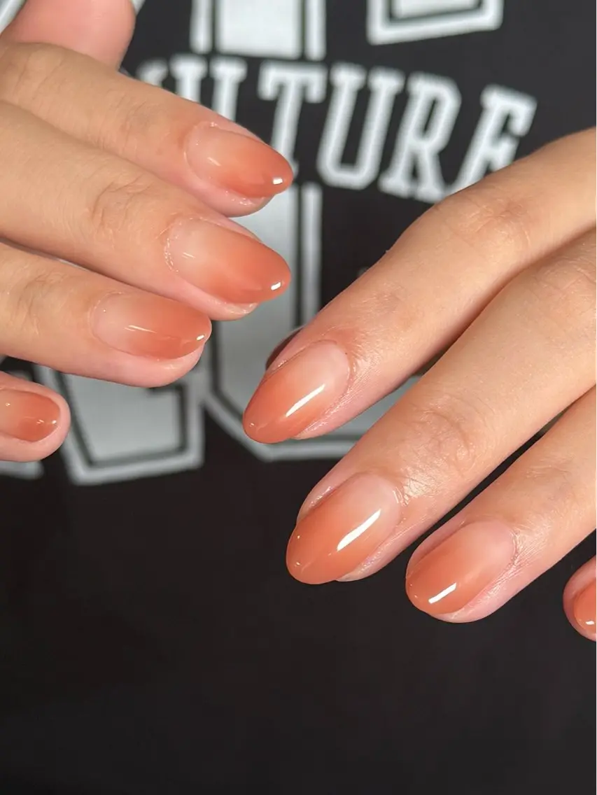 ネイル オレンジ ハンドネイル AZ Nail aoiのネイルデザイン