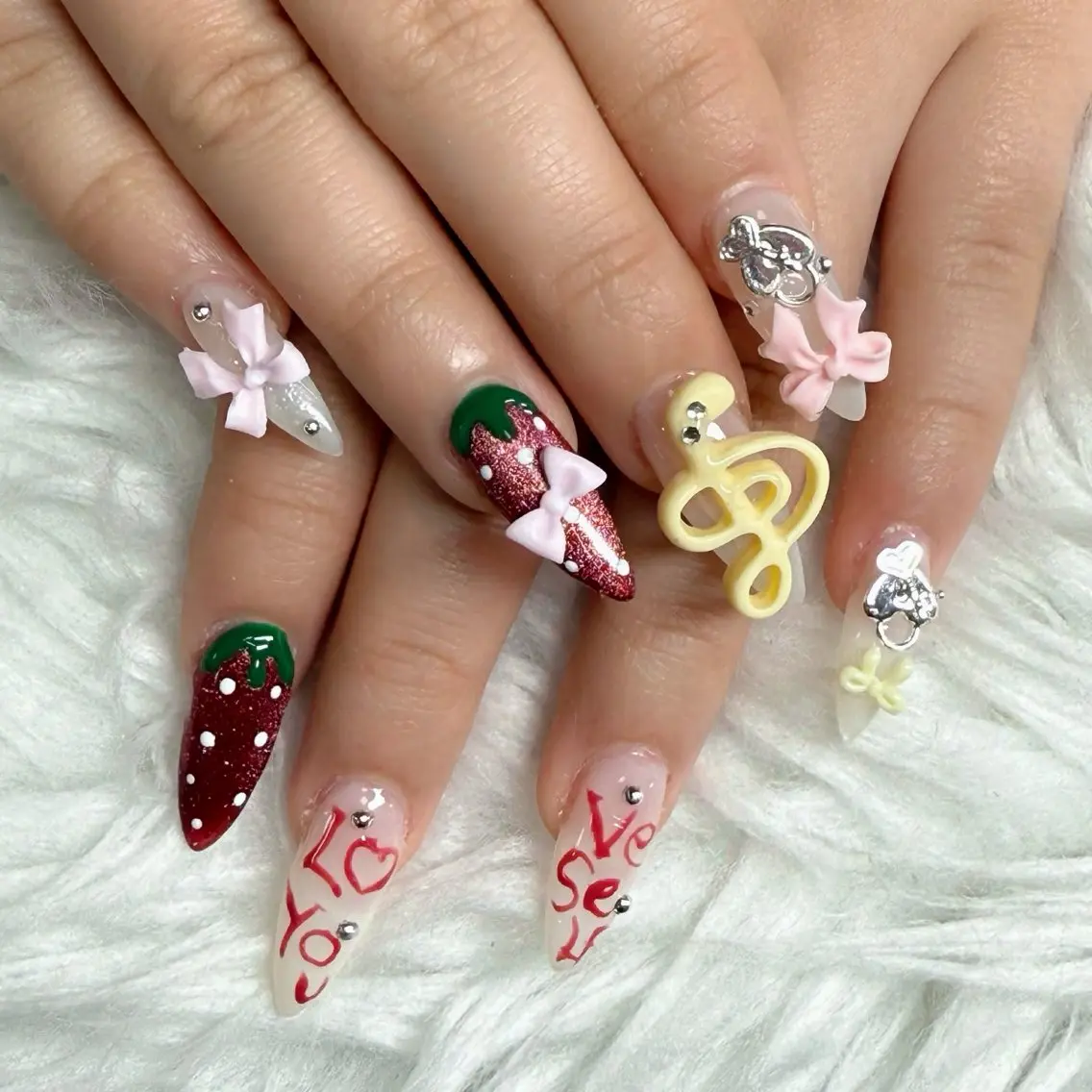 ネイル フットネイル フレンチネイル グラデーション 韓国ネイル ロングネイル ハンドネイル Hani Nail Salonのネイルデザイン
