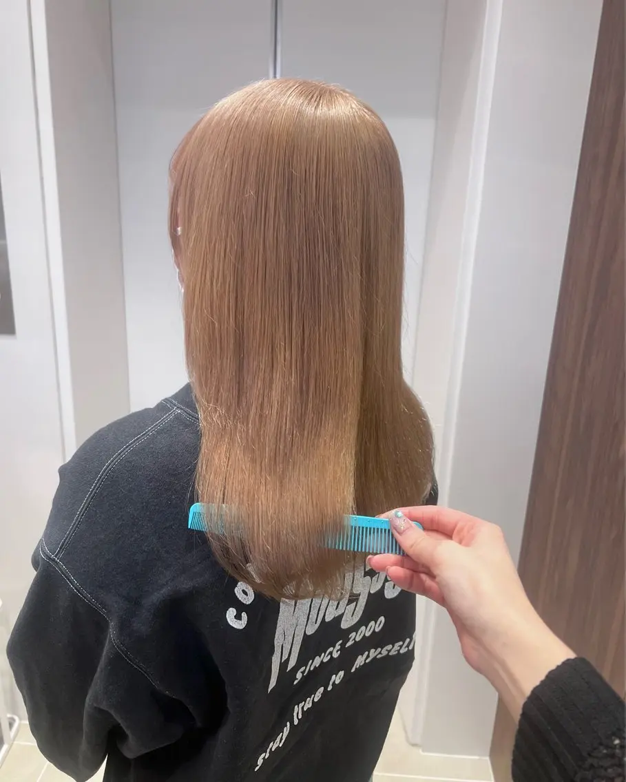 ミディアム ヘアアレンジ カット ヘアカラー トリートメント ヘッドスパ ヘアセット 💕上野美容師☁ ブリーチ💖サワのヘアスタイル