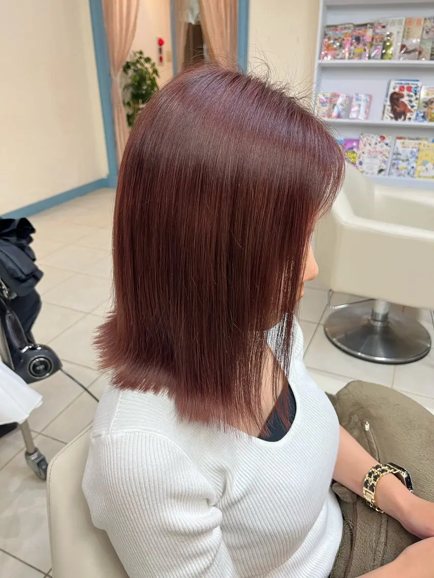 ミディアム カラー 💎ハイトーン‪× 透明感カラー Rioのヘアスタイル