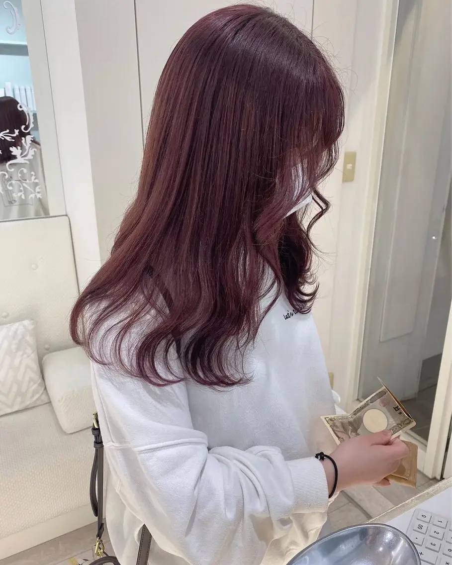 セミロング カラー ヘアカラー ParveMix ♡白神みやびのヘアスタイル