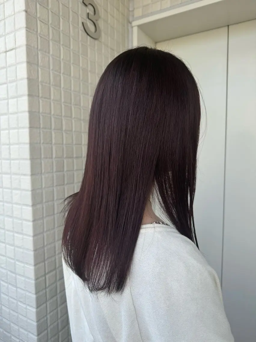 セミロング カラー ヘアカラー トリートメント ヘアセット 縮毛矯正/エクステ /艶カラー/ヘアメのヘアスタイル