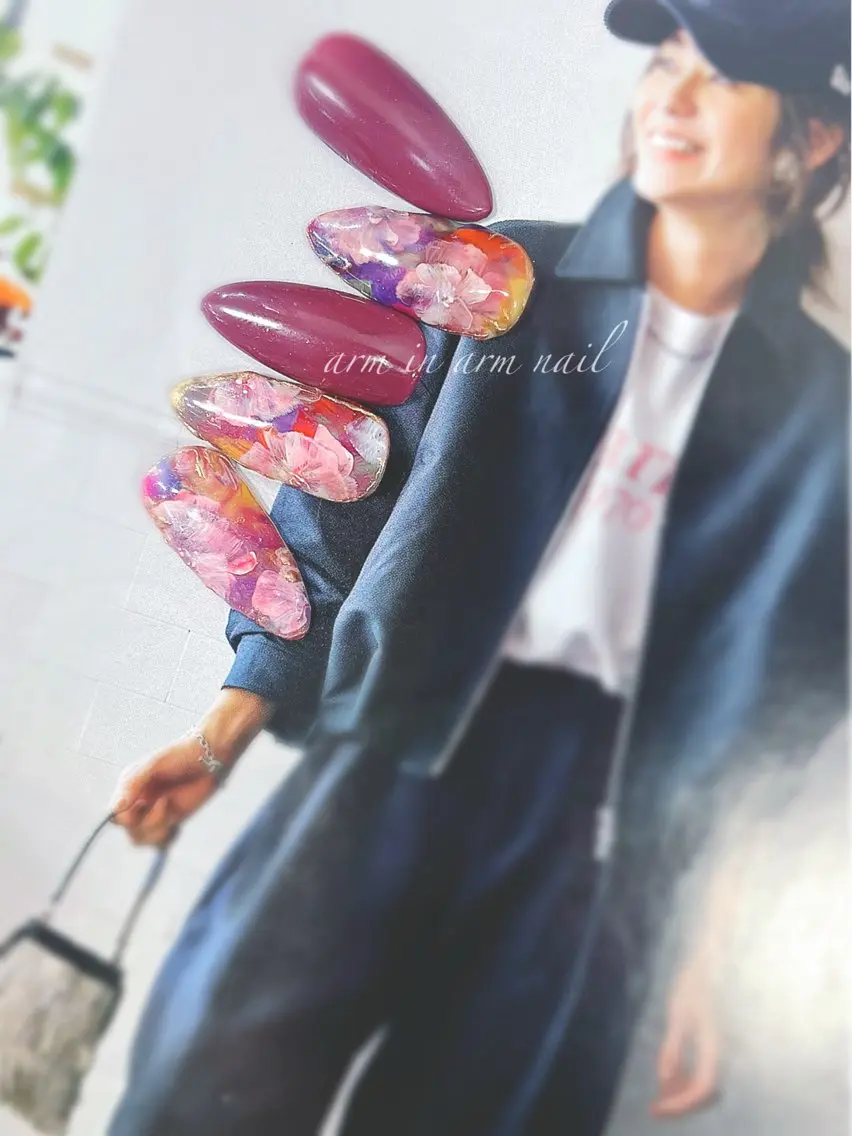 ネイル arm in arm ︎✿Yamamotoのマツエク・マツパデザイン