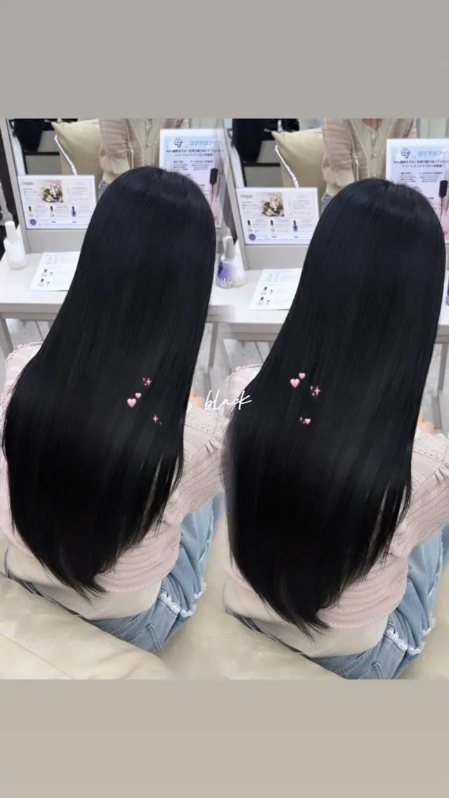 カラー 黒髪 髪質改善 ヘアカラー トリートメント COCO_kaho カラー/髪質改善のヘアスタイル