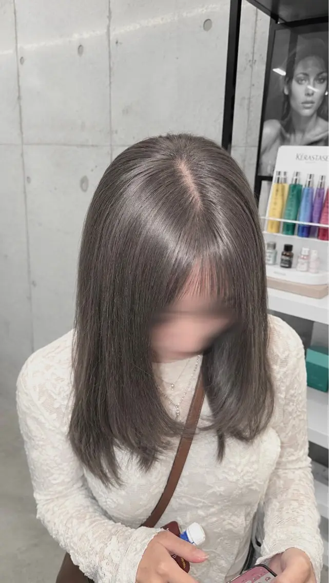 セミロング ヘアカラー ❤︎ALBIS❤︎ 菅野 杏実【大宮】のヘアスタイル