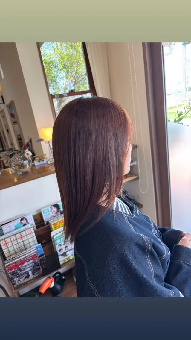 セミロング カラー 古居 奨麻のヘアスタイル
