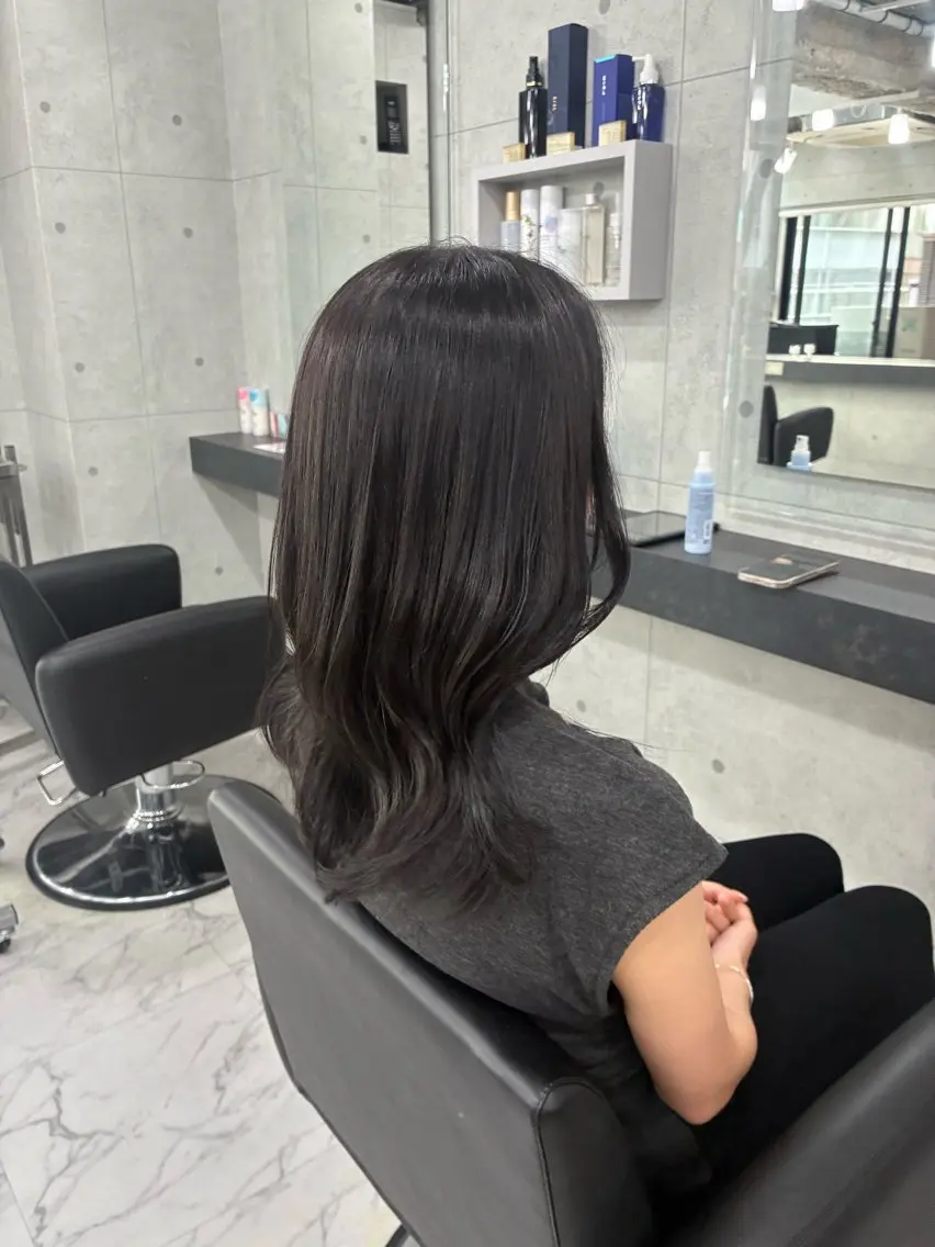 セミロング カラー トリートメント カット ヘアカラー トリートメント Endearing 🌟銀座のヘアスタイル