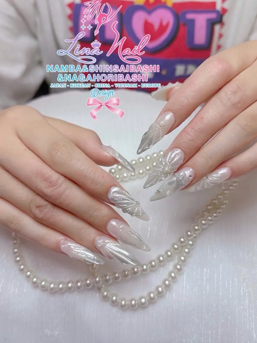ロング ハンドネイル Linanail Nambaのネイルデザイン