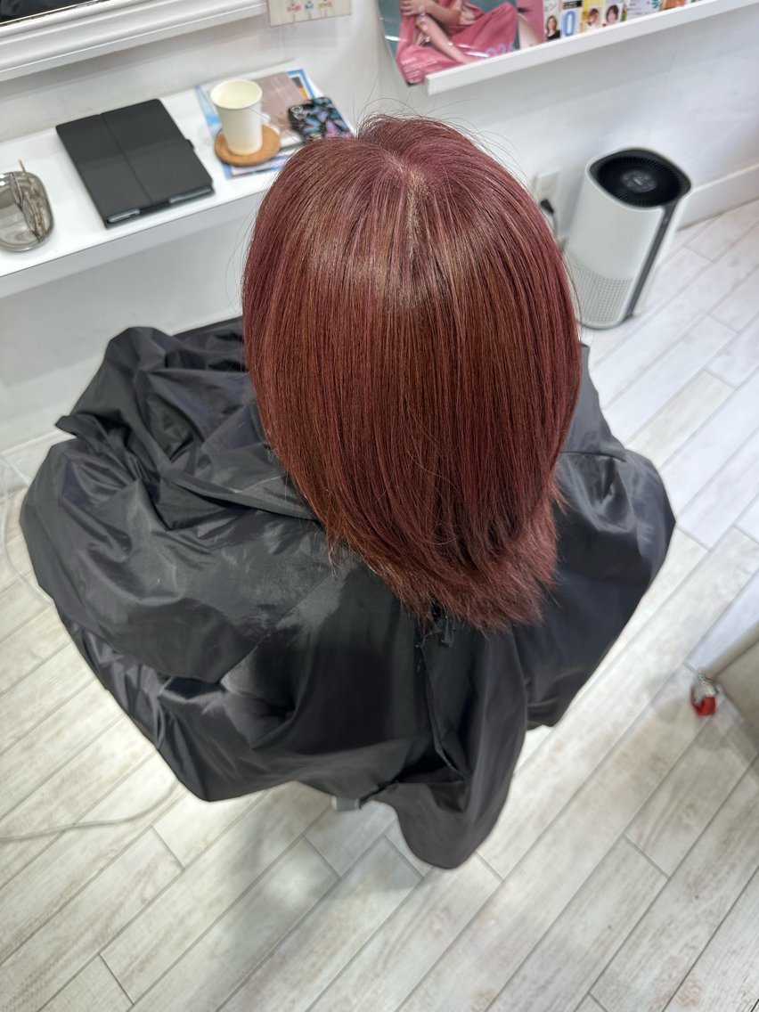 セミロング カラー 大谷 未來のヘアスタイル