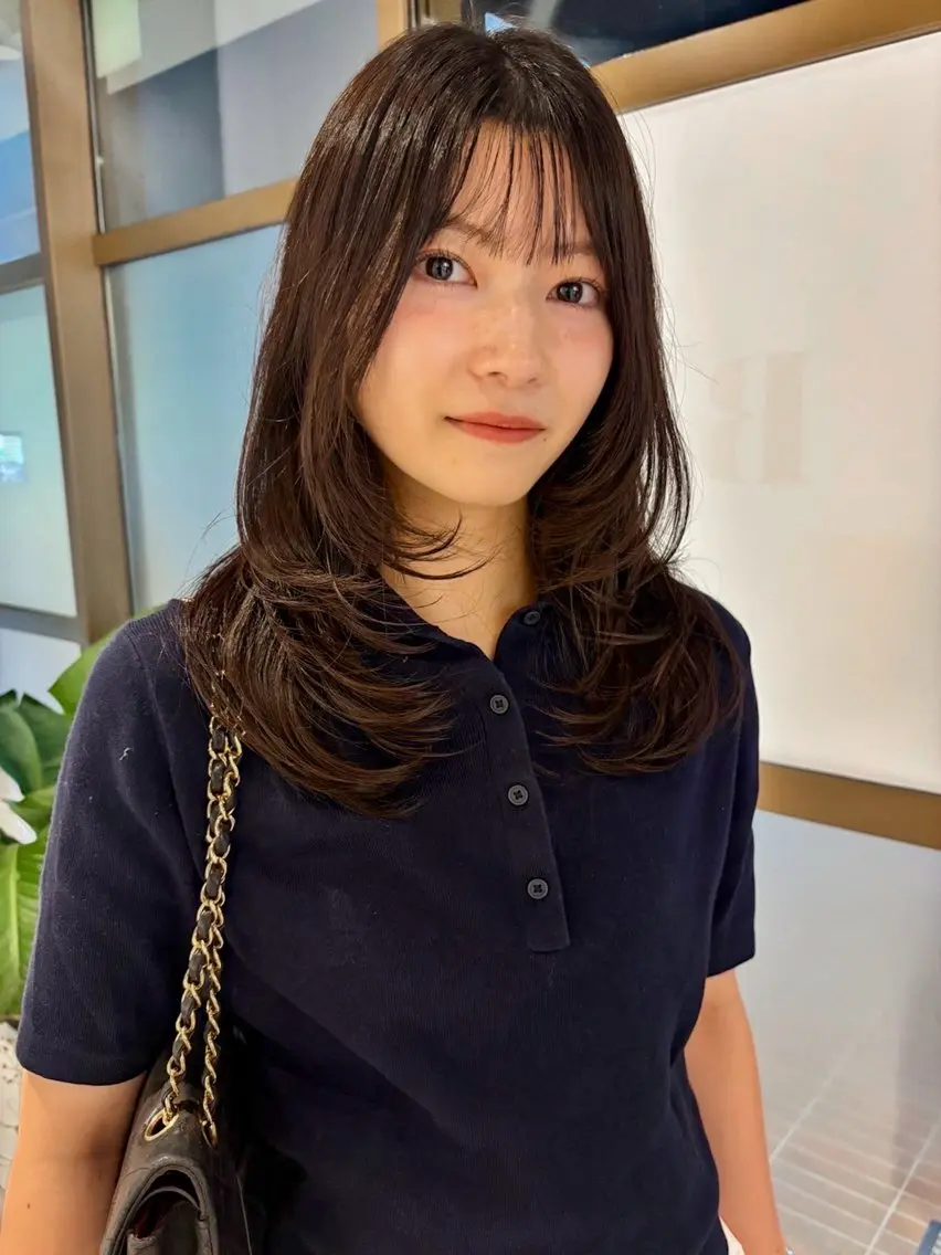 ミディアム カラー 三宅 壱輝のヘアスタイル