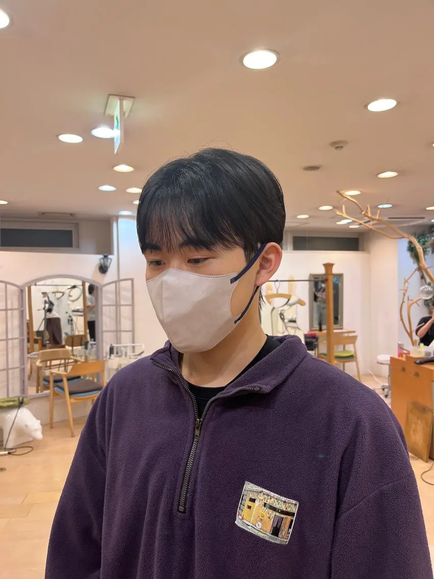 パーマ メンズ ダウンパーマ マッシュ メンズパーマ シースルーマッシュ 刈り上げ 💠つたふうか/ 韓国/メンズヘア💠のヘアスタイル
