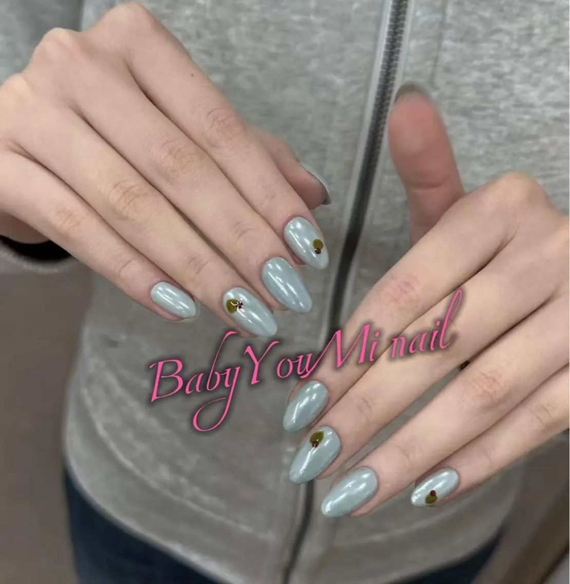 ネイル オーロラネイル 成人式 フットネイル フレンチネイル ジェルネイル ハンドネイル BabyYouMi nailのネイルデザイン