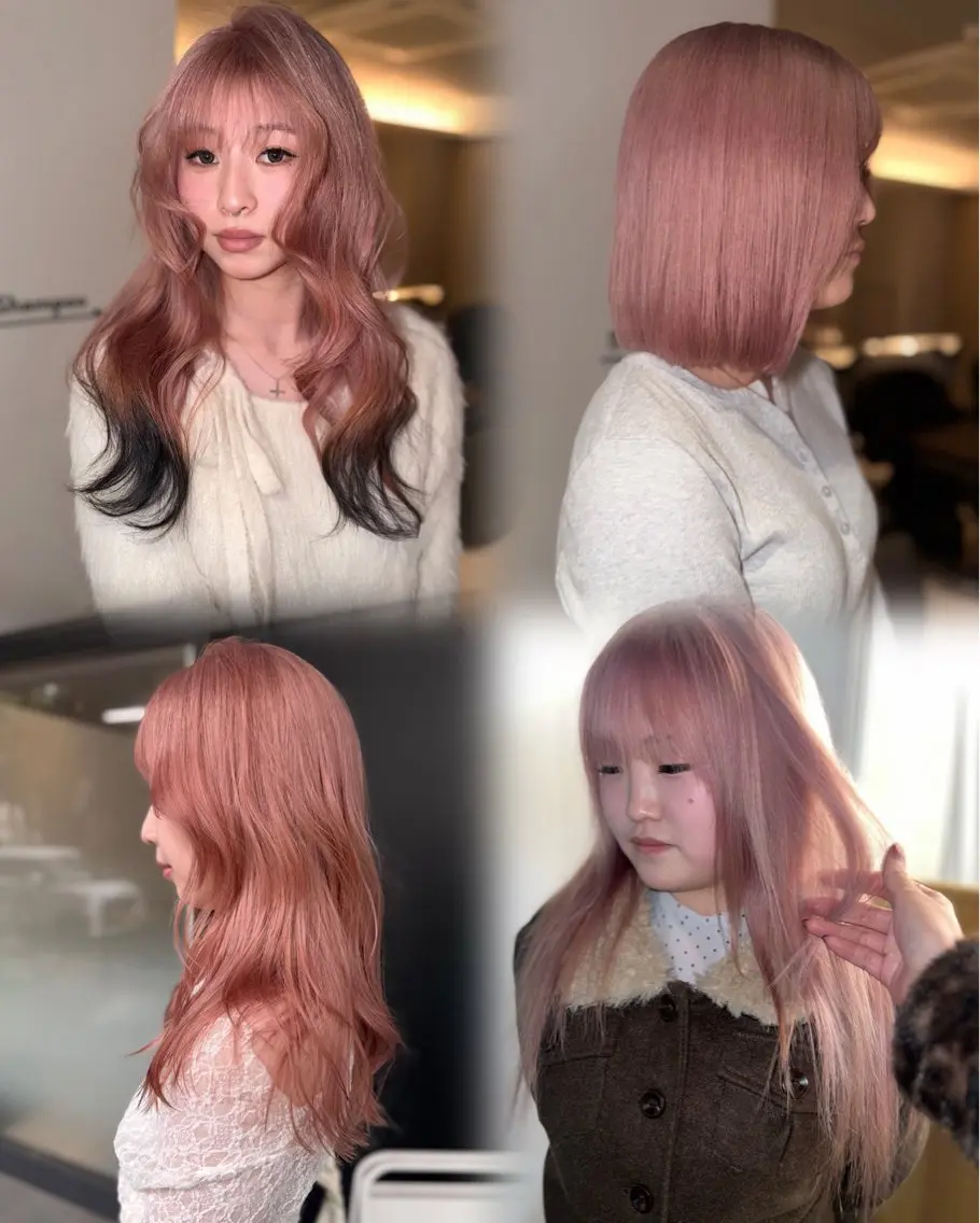 ミディアム カラー ヘアカラー 岡山ハイトーン・ ルーツカラー/こもものヘアスタイル