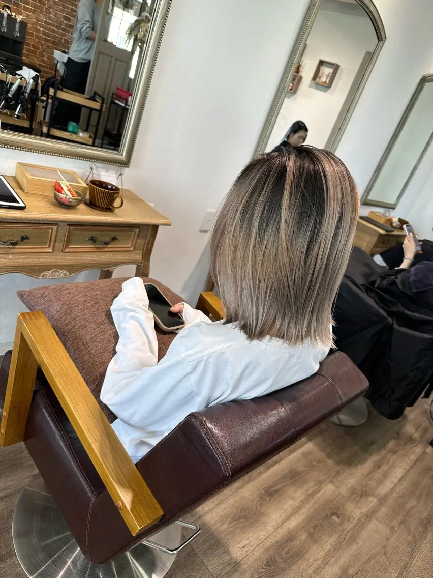 ミディアム レイヤーカット 粕川 達哉のヘアスタイル
