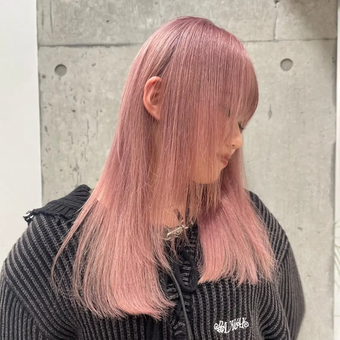 ロング カラー 似合わせピンクカラー 🎀/朋美のヘアスタイル