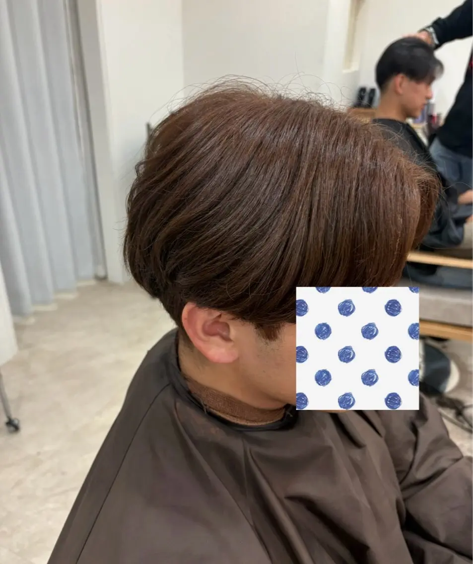 カラー メンズ ブラウンカラー 児島 彩羽のヘアスタイル