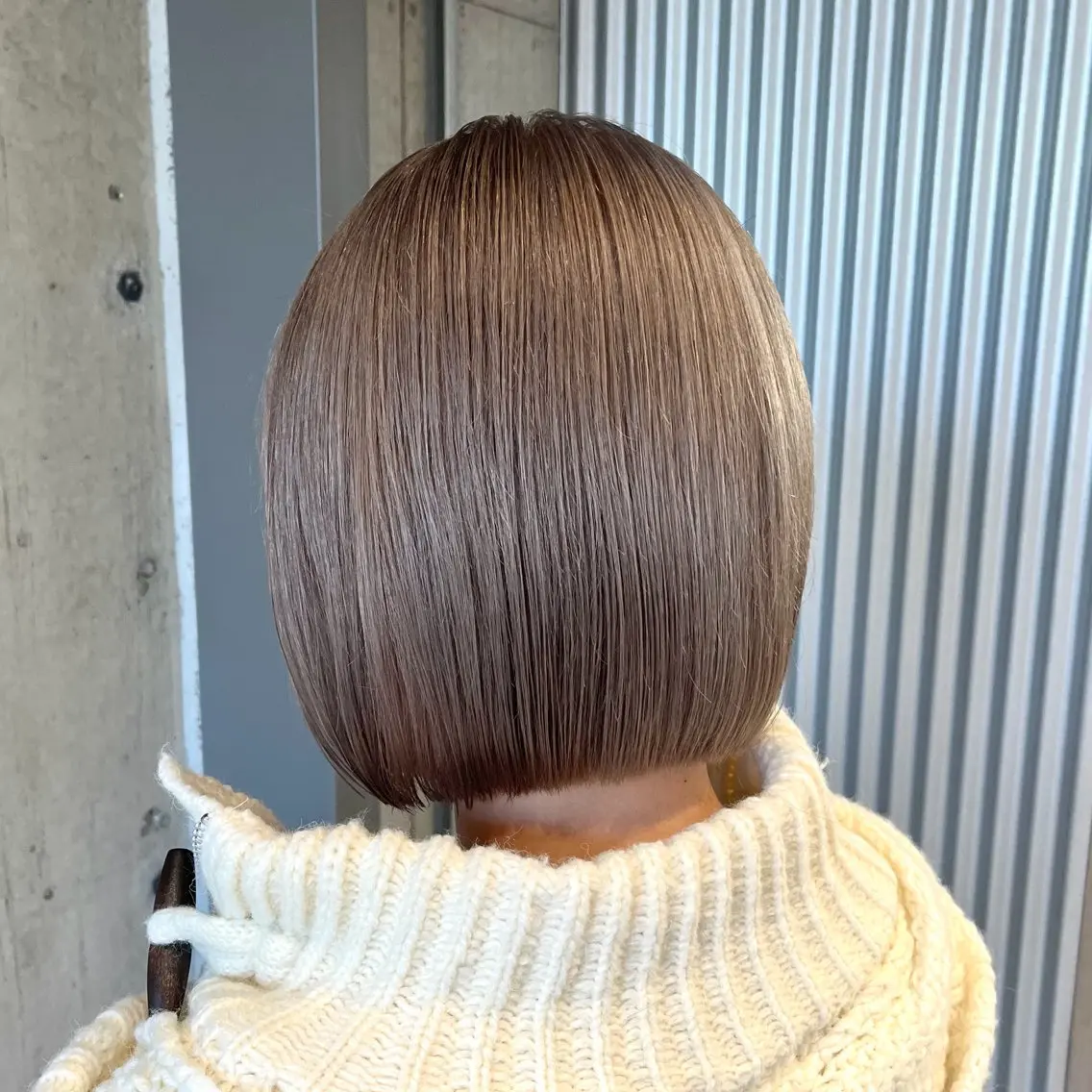 ミディアム カラー ヘアアレンジ カット ヘアカラー トリートメント 垢抜けボブ×透明 感カラーリクト💥のヘアスタイル