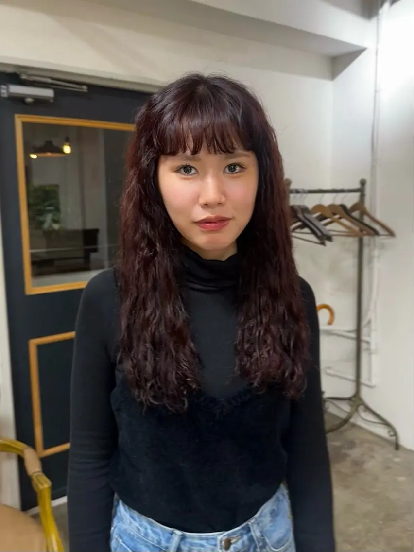 ロング カット ヘアカラー トリートメント NAGISA髪質改善 &透明感カラー🪞のヘアスタイル