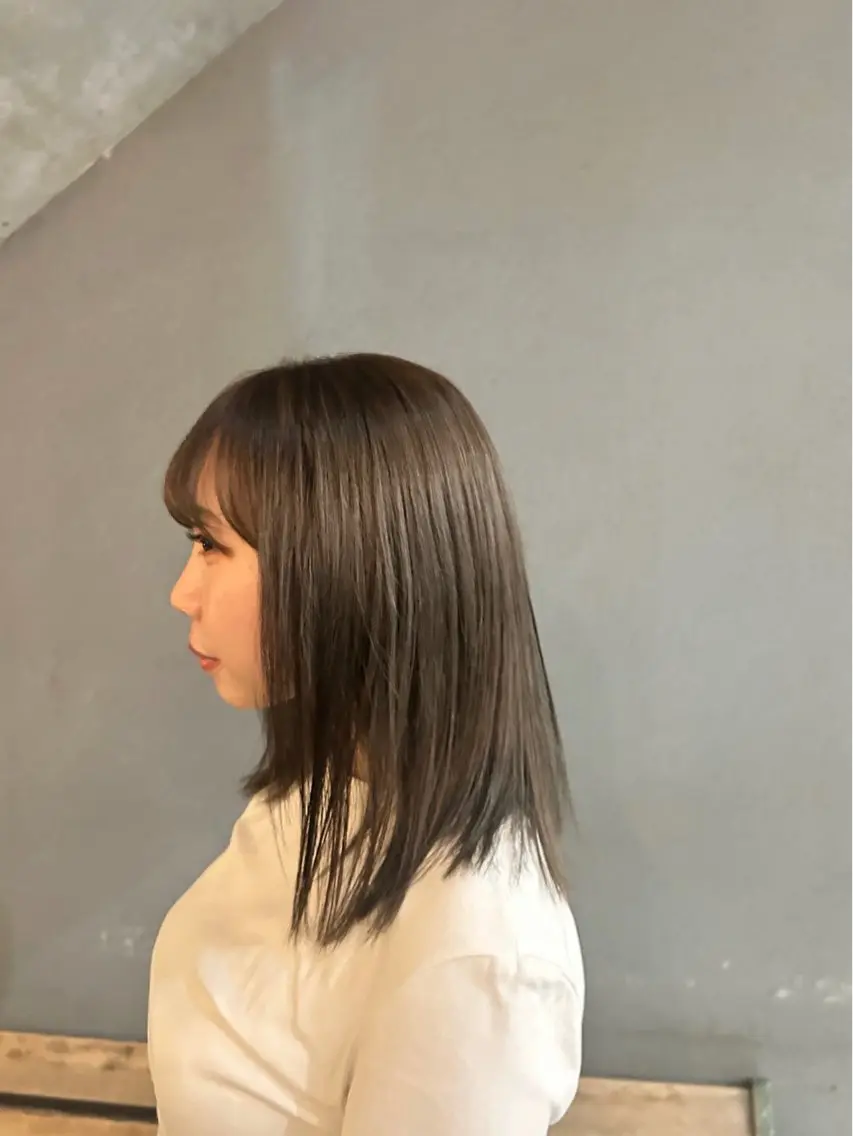 ミディアム カラー ブラウンカラー 透明感カラー akari ★のヘアスタイル