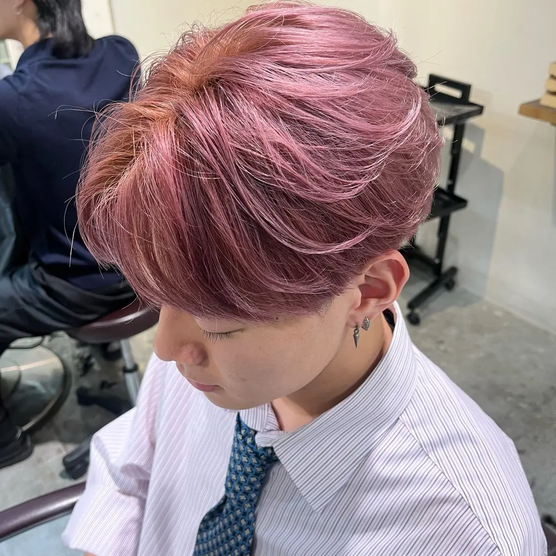 カラー メンズ カット ヘアカラー フェザーパーマ🌙 毛流れ yuzukiのヘアスタイル