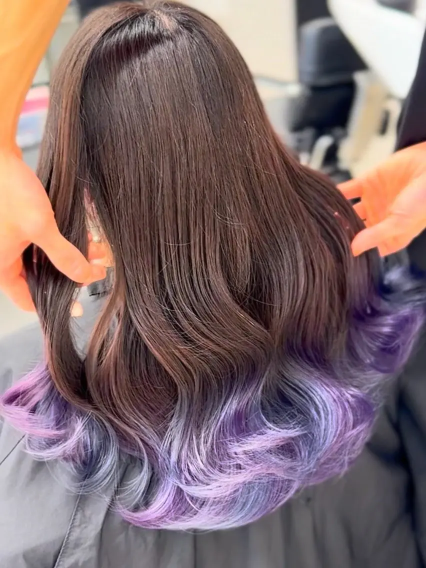 ロング ⚜️バレイヤージュの 小池柚葉⚜️のヘアスタイル