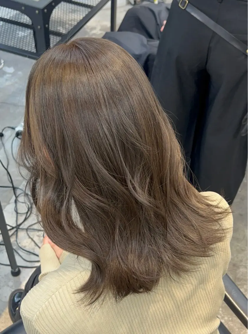セミロング カラー ヘアアレンジ ヘアカラー 🎀ブリーチ×レイヤ ー🎀 ♡さや♡のヘアスタイル