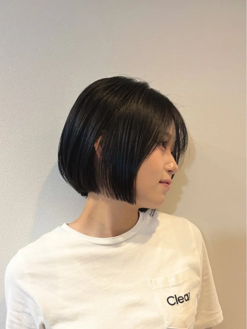 ショート ボブ カット トリートメント ショート/レイヤー/ ボブ/安本和史のヘアスタイル