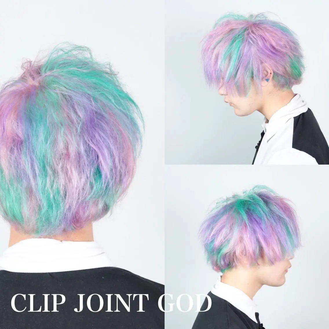 ショート カラー メンズ メンズメッシュ メンズショート メッシュ ユニコーンカラー ショートヘア ヘアカラー 今泉 周のヘアスタイル