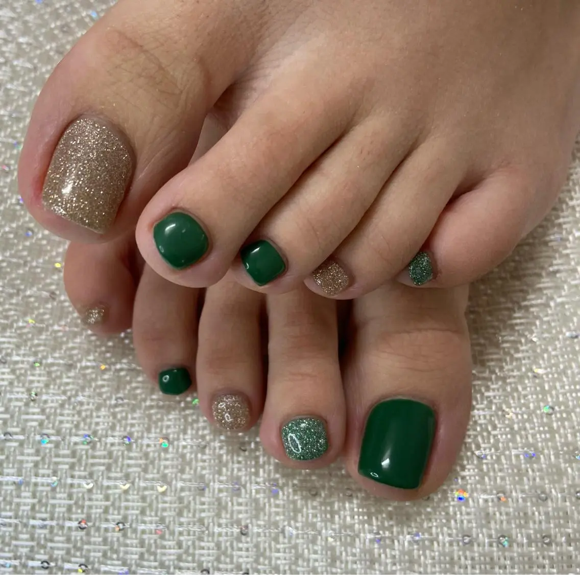 フットネイル🦶ワンカラーの写真