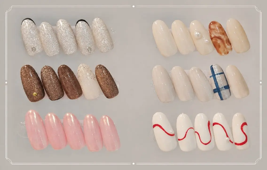 ネイル ニュアンスネイル ハンドネイル nail salon calm+ のネイルデザイン