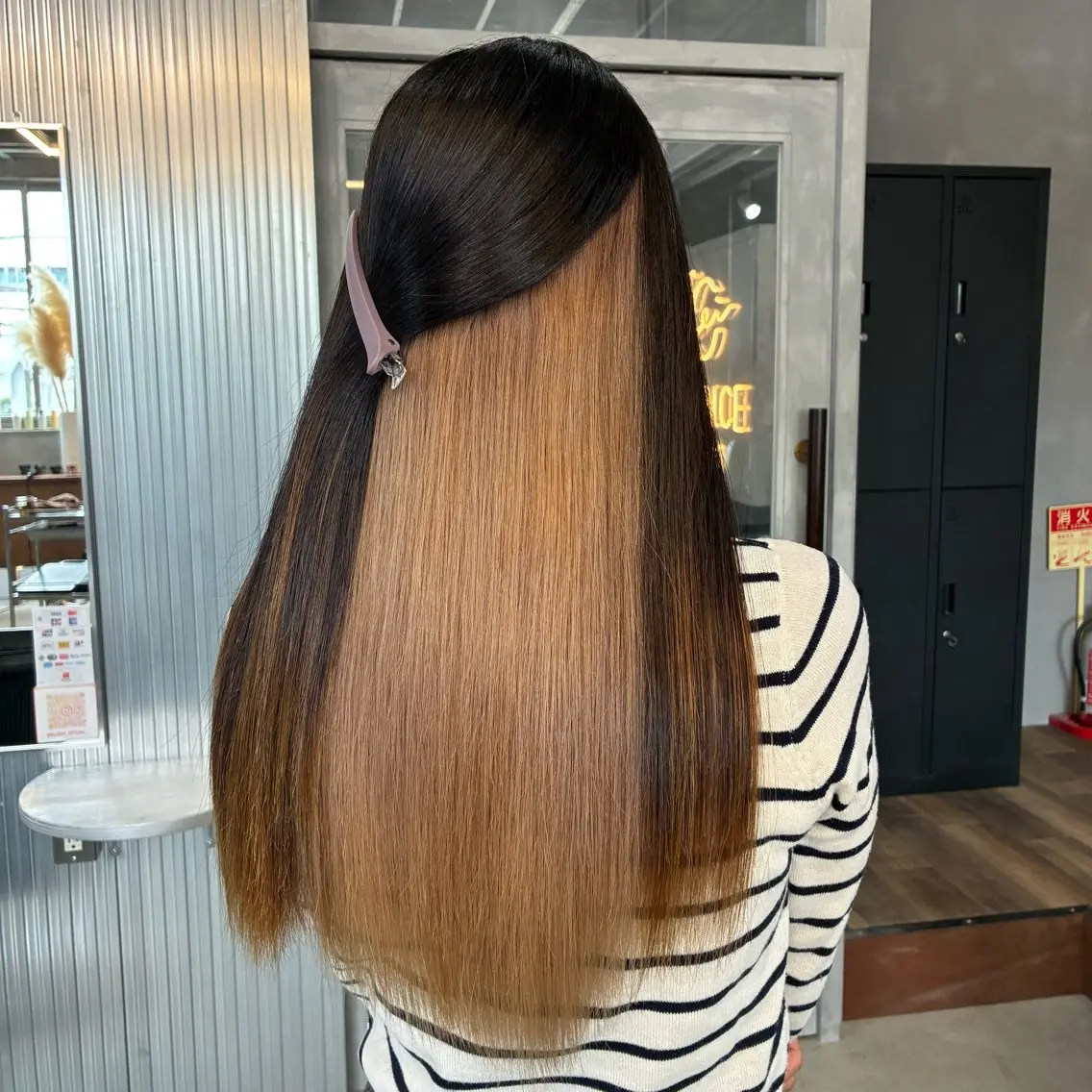 【6月平日限定クーポン】ブリーチ有りダブルカラー＋トリートメント¥5,500‼️の写真