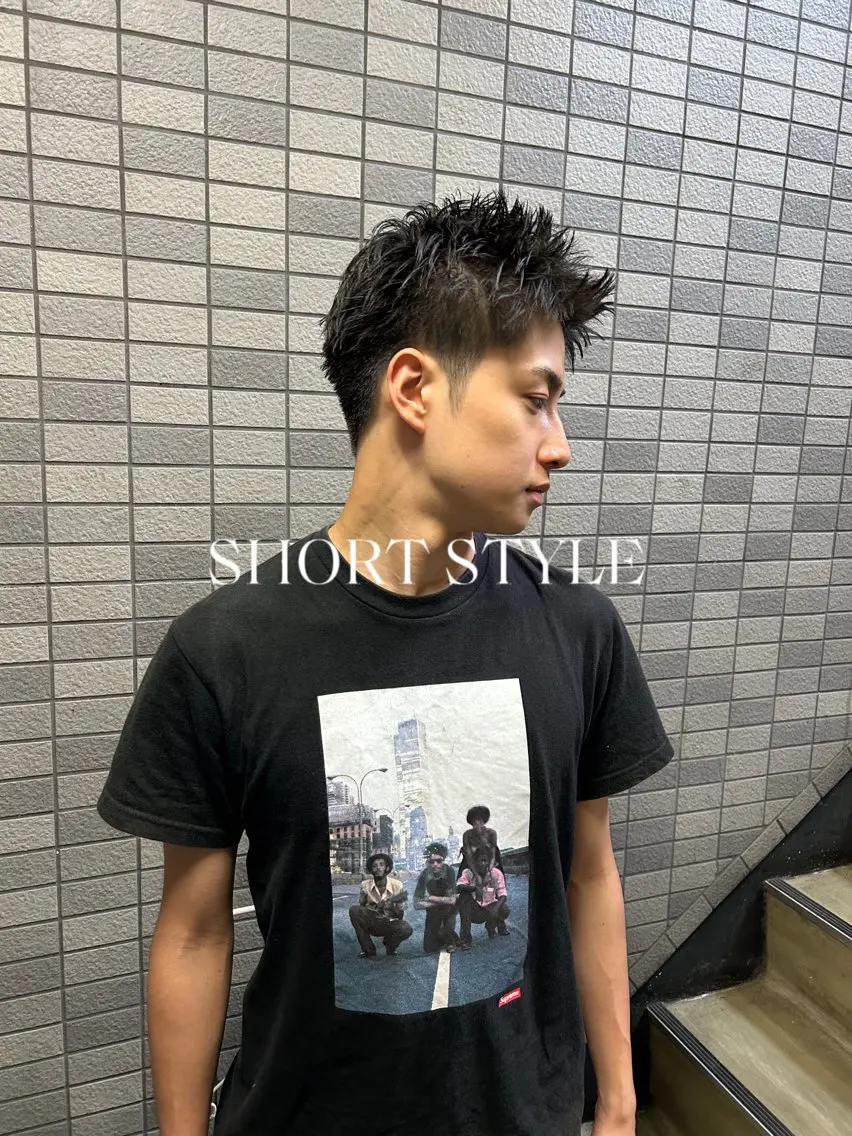ショート パーマ メンズ メンズブリーチ メンズハイライト メンズインナーカラー メンズパーマ プードルパーマ カット 💈メンズ短髪特化 ✂︎伊藤大輝💈のヘアスタイル