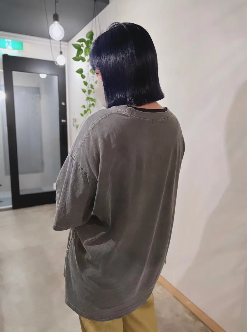 ミディアム カラー カット ヘアカラー ノサカ ミワコのヘアスタイル