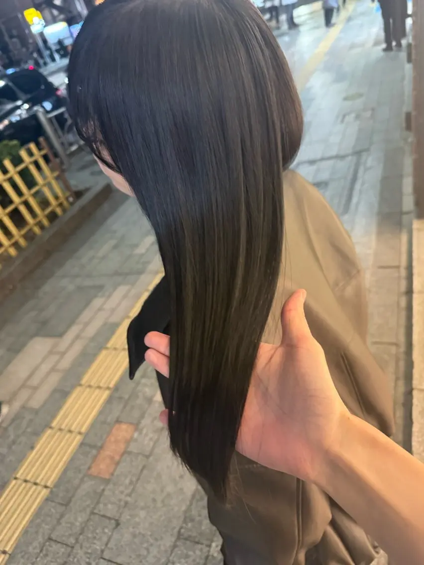 セミロング カット 縮毛矯正 トリートメント ヘアセット ✨上村 潤平✨メンズヘア✨のヘアスタイル