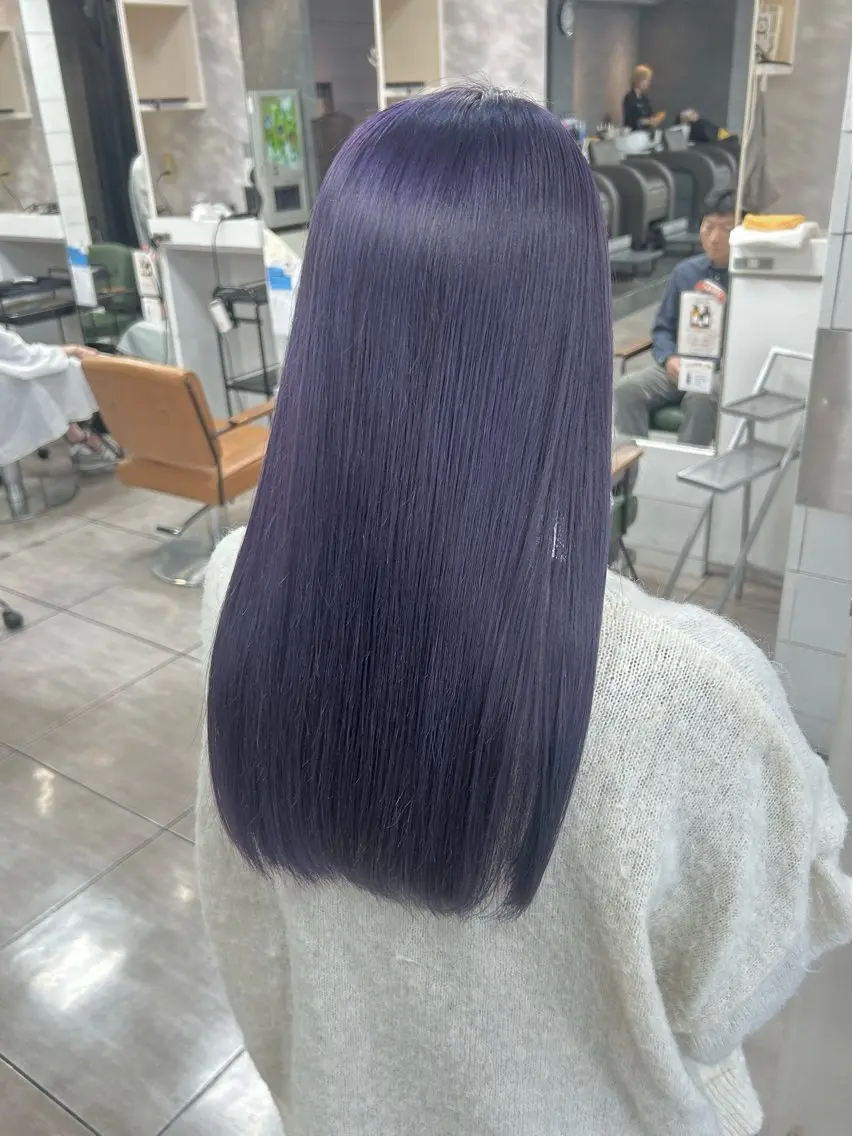 ロング カット ヘアカラー レイヤー/艶髪カラー 森本くるみのヘアスタイル