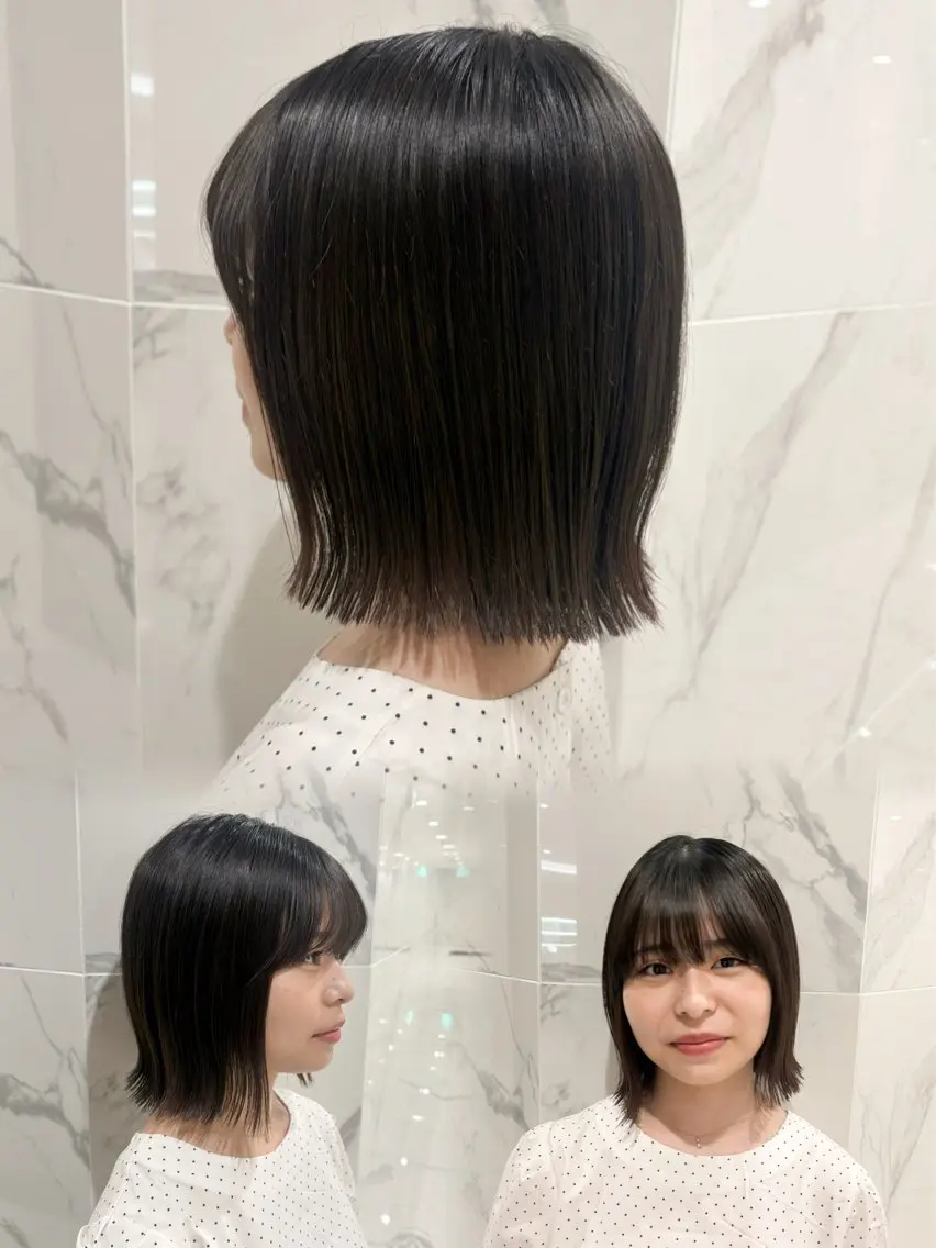 ミディアム 村重 美月のヘアスタイル