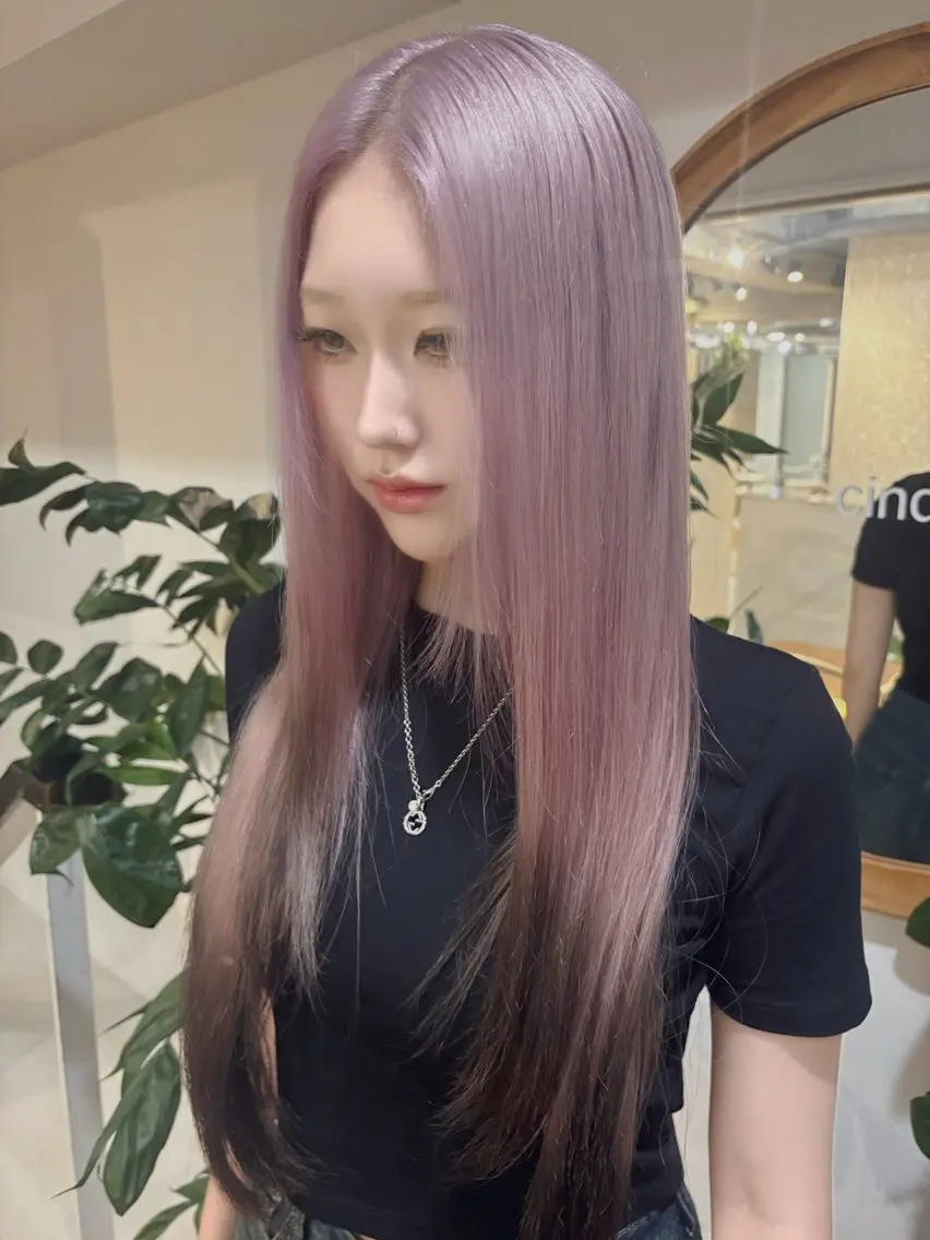 ロング カラー ヘアカラー トリートメント 艶カラー/カラー モデル募集中/シンヤのヘアスタイル