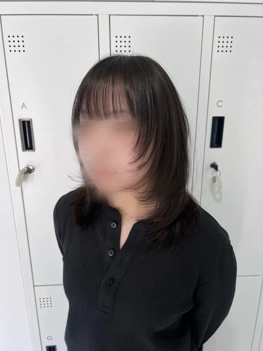 ミディアム カット トリートメント ヘアセット 🖤:抜け感×大人 スタイル/Aoiのヘアスタイル