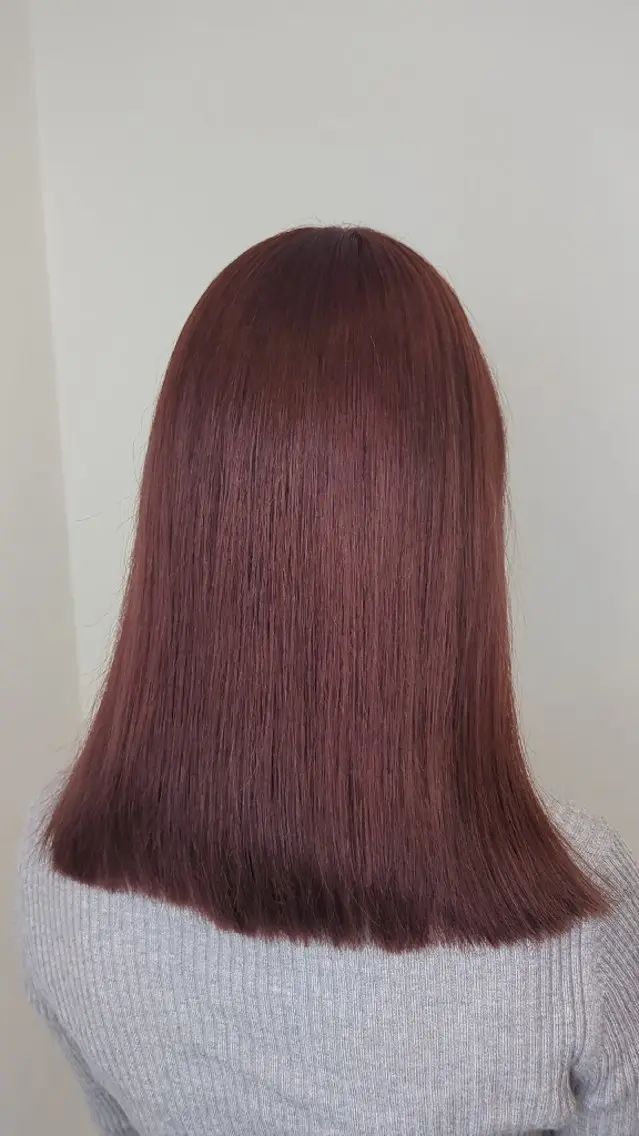 🌈ミニモ学割 🌈ブリーチ無ダブルカラー＋カット✨色入りにくい方・濃色出したい方🌈の写真