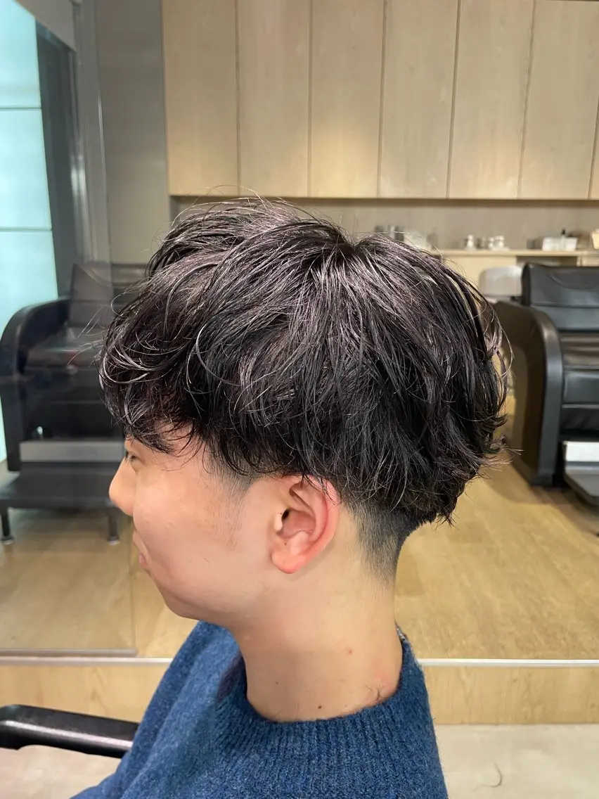 パーマ メンズ カット パーマ fifth天神 パーマ特化/石橋航海のヘアスタイル