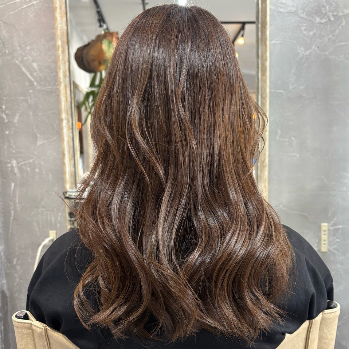 ロング カラー ベージュカラー ショコラベージュ 透明感カラー オレンジ ヘアカラー Kayo🐬 /ブリーチなしカラーのヘアスタイル