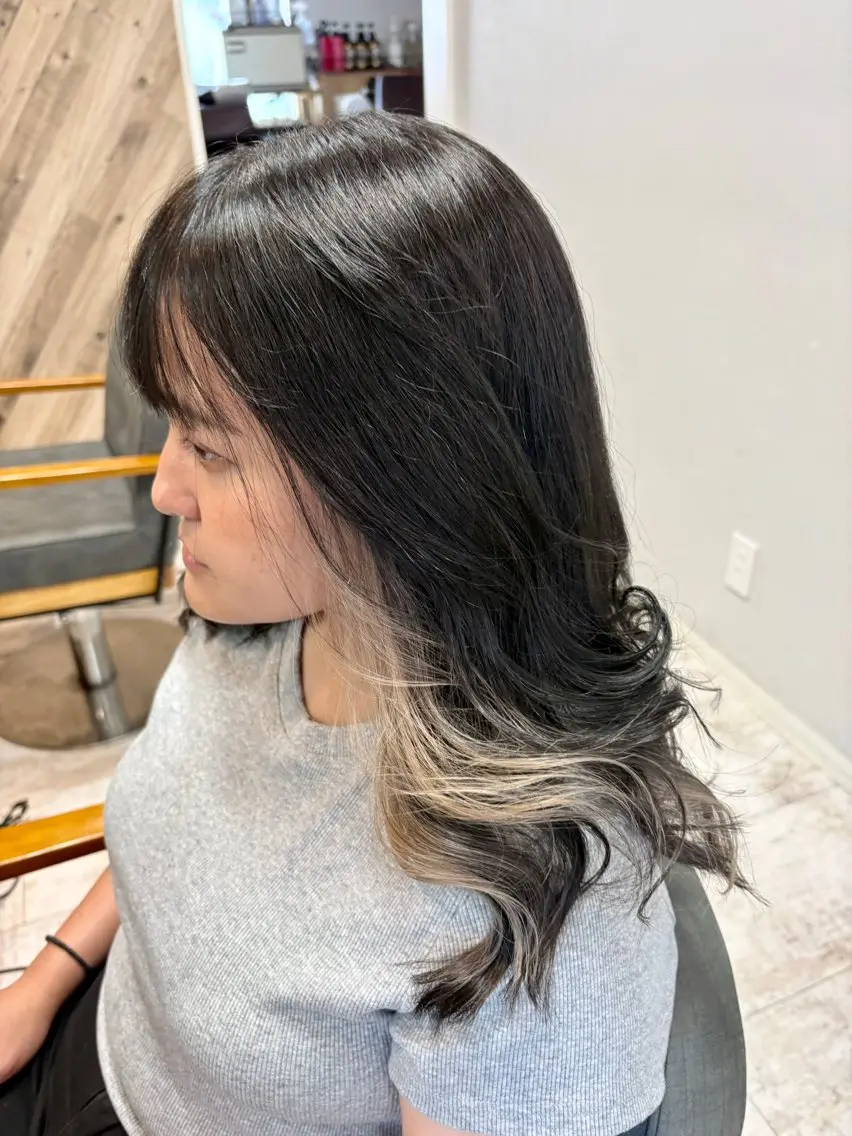ロング カット ヘアカラー トリートメント 渡邉 三香子のヘアスタイル