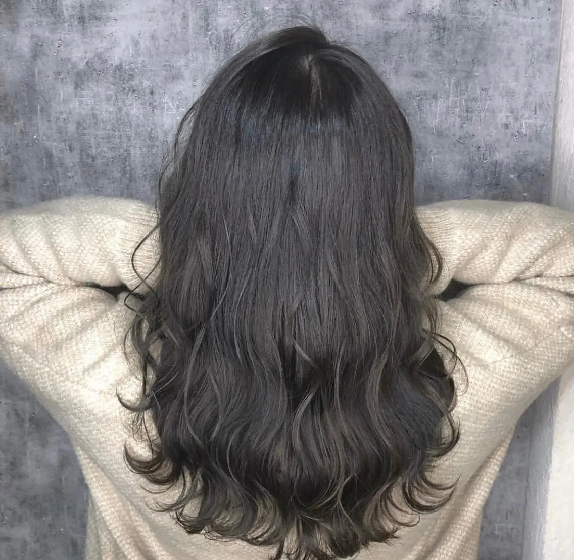 ロング カラー アディクシーカラー 透明感カラー 新宿/韓国レイヤー/ 顔まわり透明感カラーのヘアスタイル